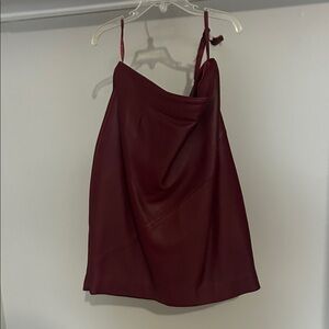 Wilsons Leather Burgundy Skirt